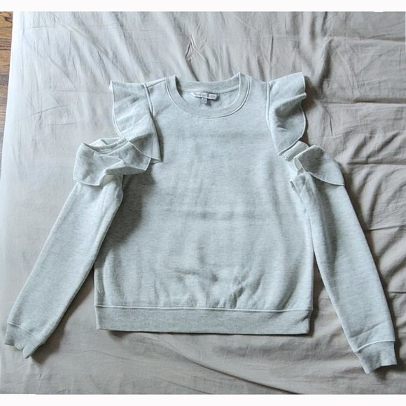 NWOT Rebecca Minkoff Gracie Cold Shoulder Sweatshirt (XS) - Picture 2 of 8